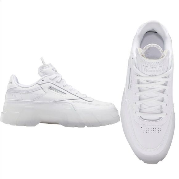 Cardi B X Reebok leather platform sneaker size 7 new - Picture 2 of 16